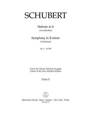 Schubert: Symphony No. 7 in B Minor, D 759 ("Unfinished")