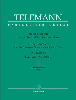 Telemann: 9 Sonatas for Two Flutes, TWV 40:141-149