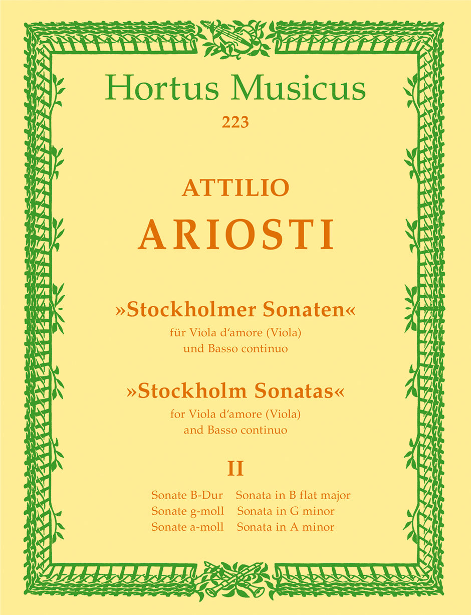 Ariosti: 6 "Stockholmer" Sonatas - Volume 2