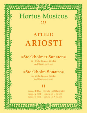 Ariosti: 6 "Stockholmer" Sonatas - Volume 2