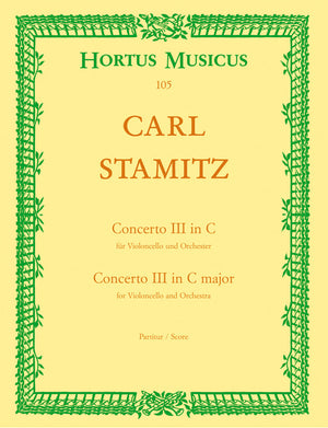Stamitz: Cello Concerto No. 3 in C Major