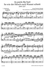 Handel: As pants the hart, HWV 251e