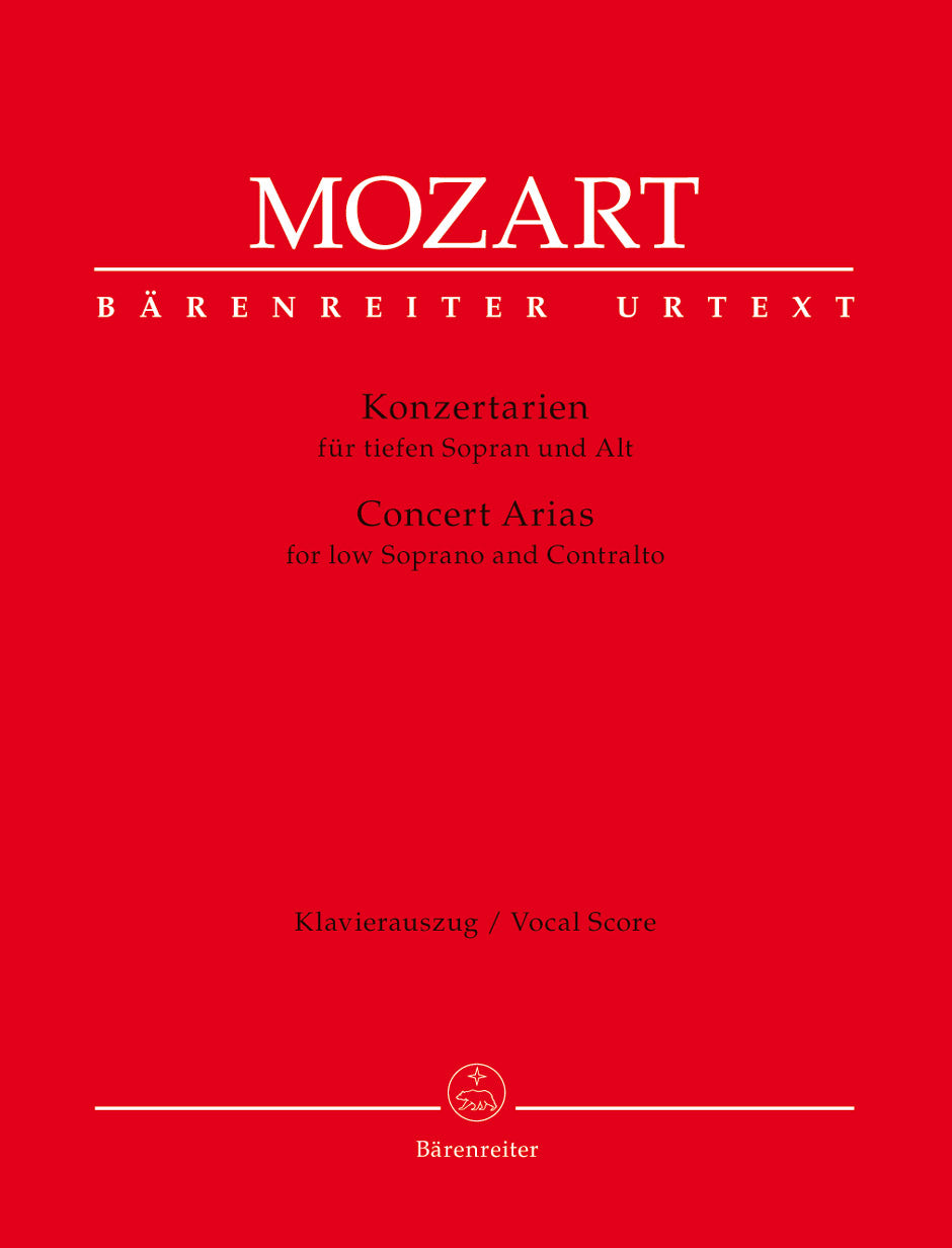 Mozart: Concert Arias for Low Soprano and Alto