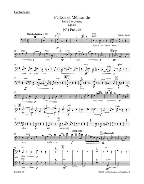 Fauré: Pelléas et Mélisande, Op. 80
