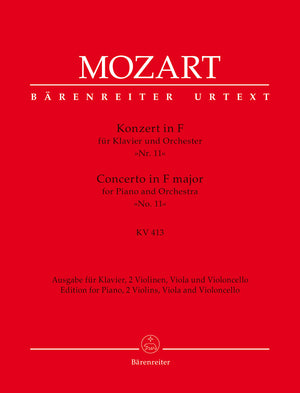 Mozart: Piano Concerto No. 11, K. 413/387a (version for piano and string quartet)