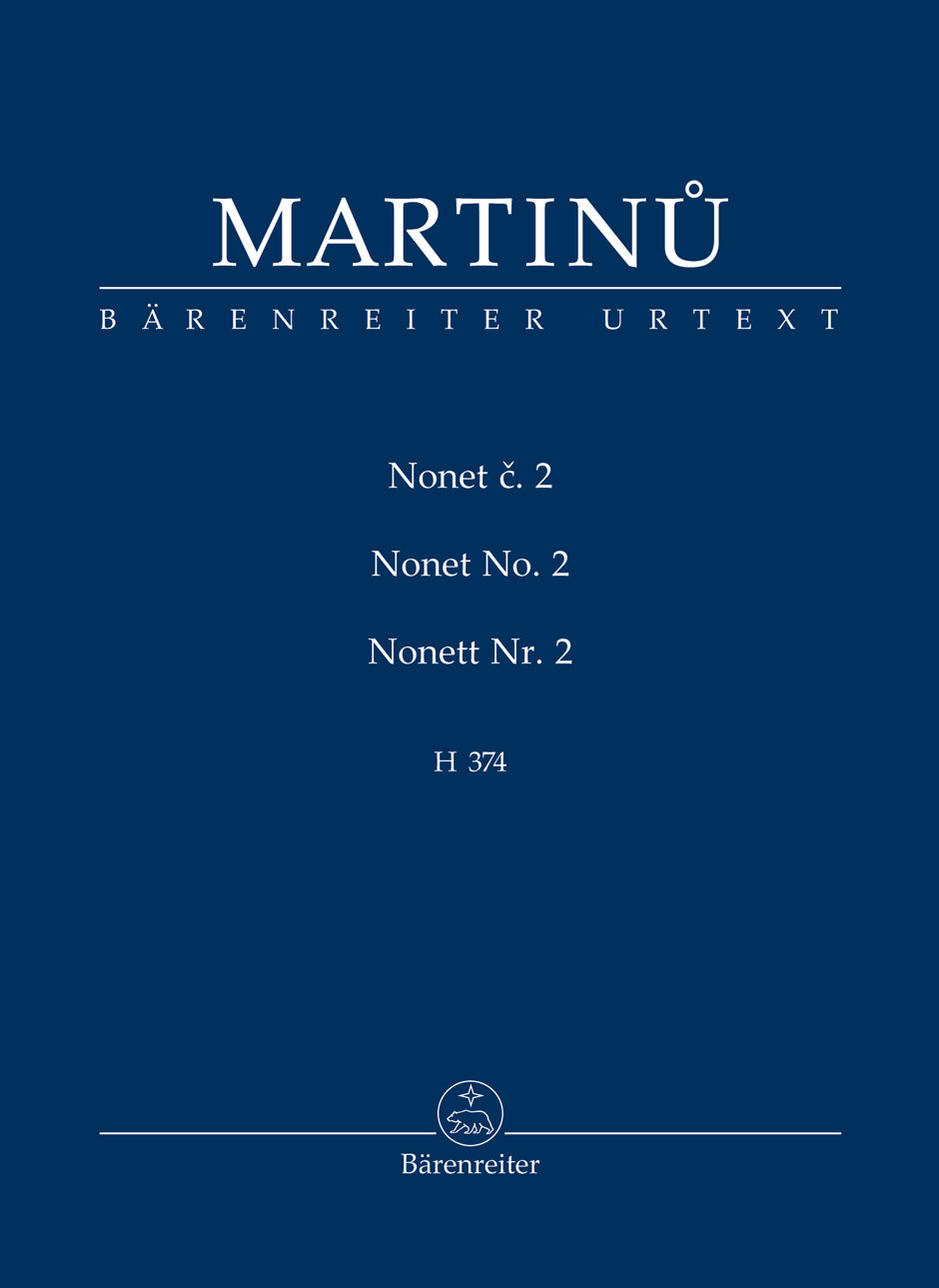 Martinů: Nonet No. 2, H 374