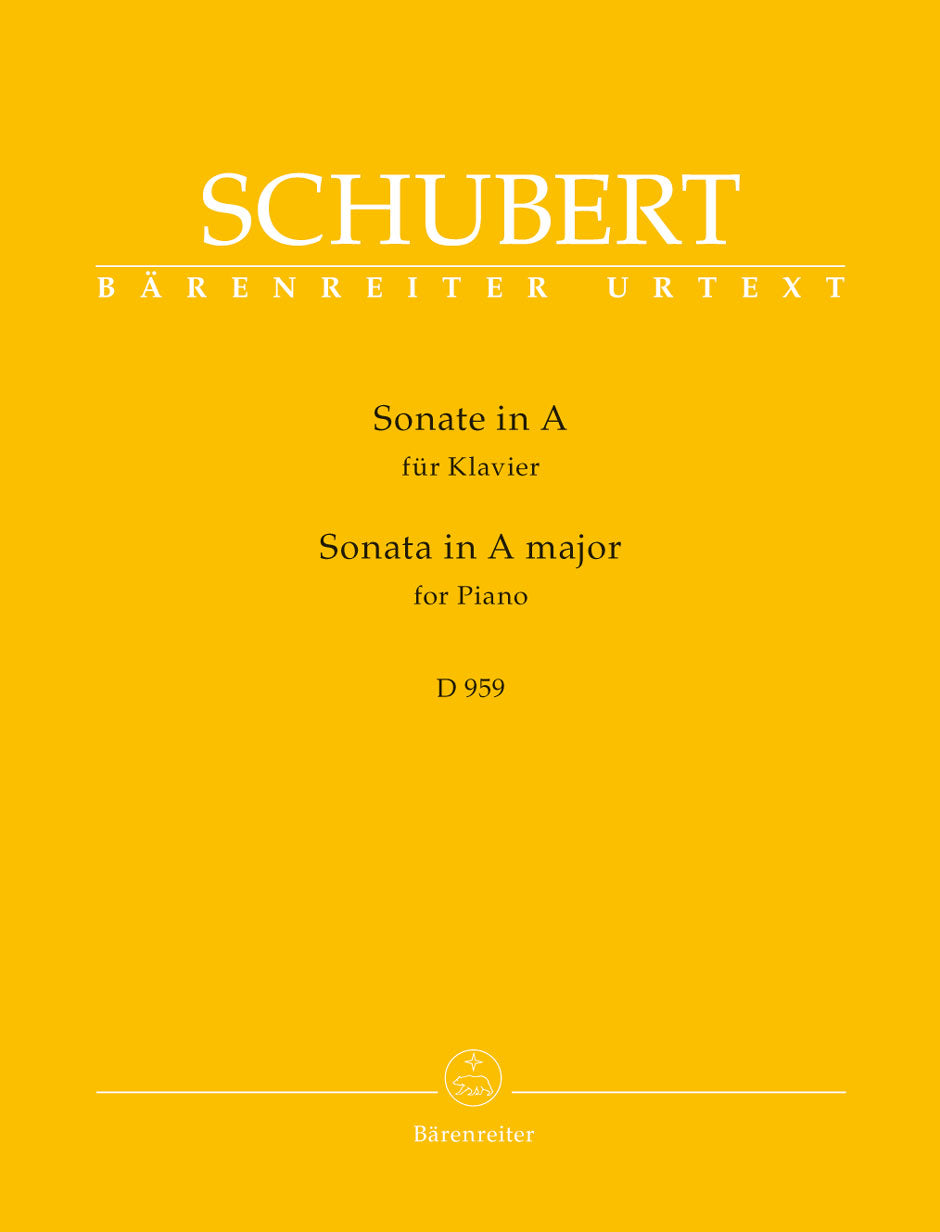Schubert: Piano Sonata in A Major, D 959