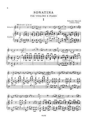 Martinů: Sonatina for Violin and Piano