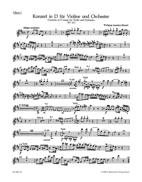Mozart: Violin Concerto No. 2 in D Major, K. 211
