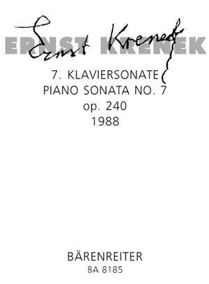 Krenek: Piano Sonata No. 7, Op. 240