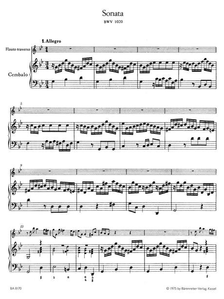 Bach: Flute Sonata in G Minor, BWV 1020