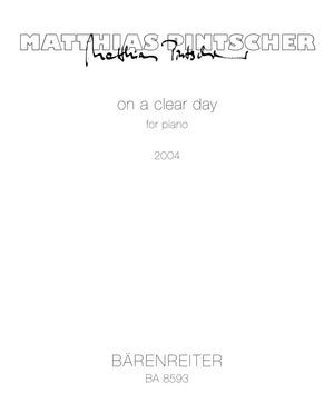Pintscher: on a clear day