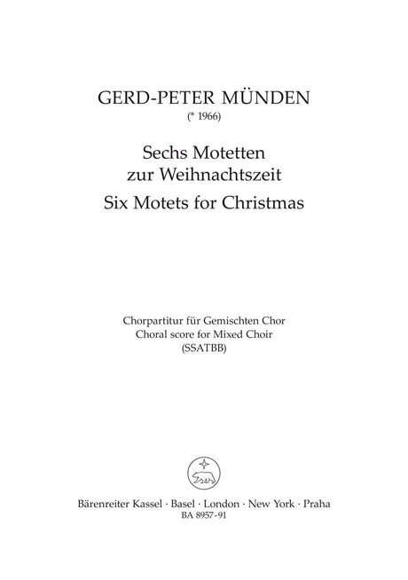 Münden: 6 Motets for Christmas