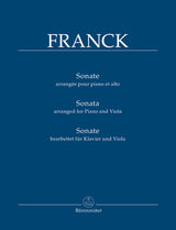 Franck: Violin Sonata (arr. for viola)