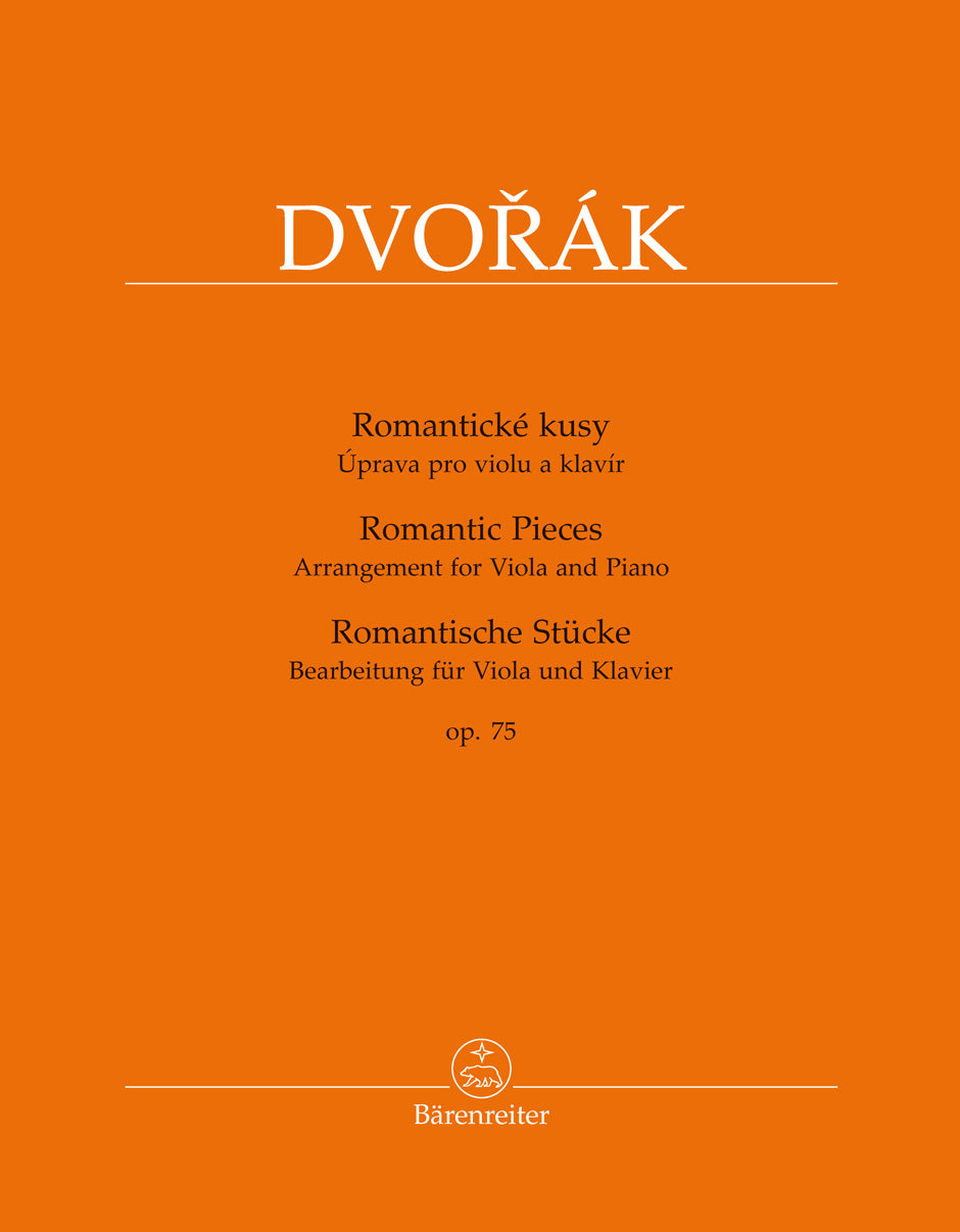 Dvořák: Romantic Pieces, Op. 75 (arr. for viola & piano)