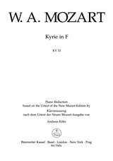 Mozart: Kyrie in F Major, K. 33