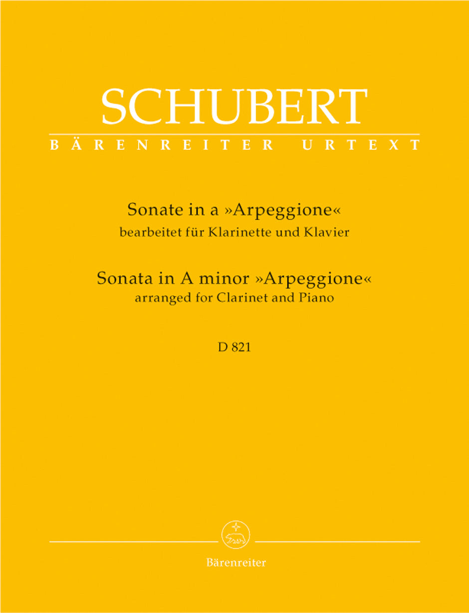 Schubert: Arpeggione Sonata, D 821 (arr. for clarinet)
