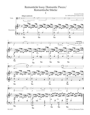 Dvořák: Romantic Pieces, Op. 75 (arr. for viola & piano)