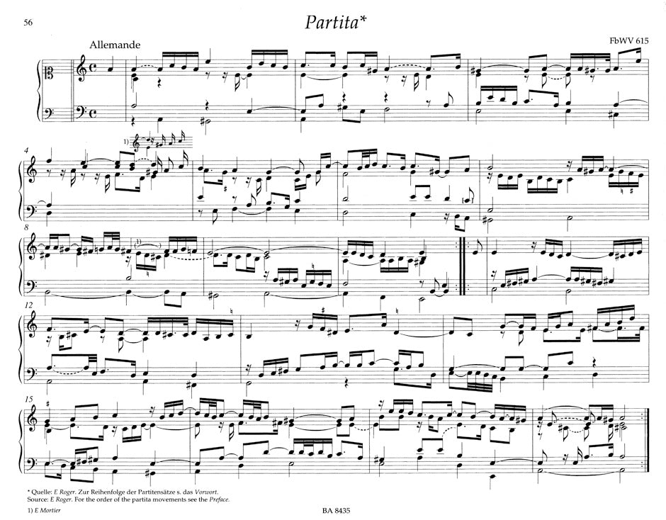 Froberger: Works from Copied Sources - Partitas and Partita Movements, Part 1b