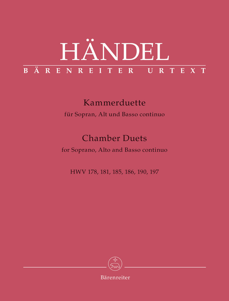Handel: Chambers Duets, HWV 178, 181, 185, 186, 190, 197