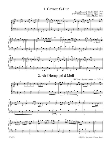 Handel: Easy Piano Pieces and Dances