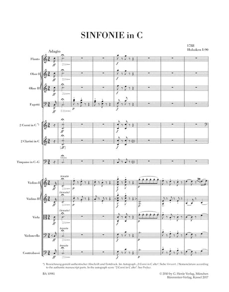 Haydn: Symphony in C Major, Hob. I:90