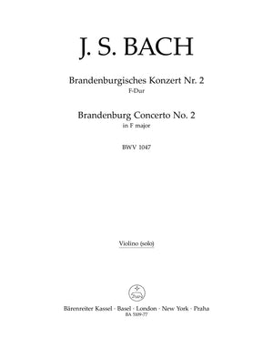 Bach: Brandenburg Concerto No. 2 in F Major, BWV 1047 (with performance markings)
