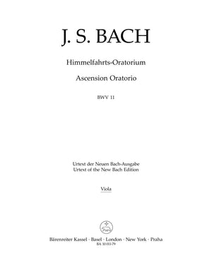 Bach: Ascension Oratorio, BWV 11