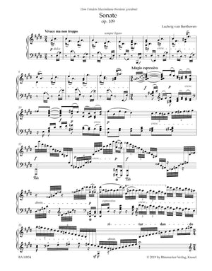 Beethoven: Piano Sonata No. 30 in E Major, Op. 109