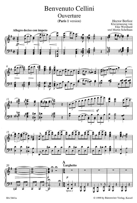 Berlioz: Benvenuto Cellini, H 76