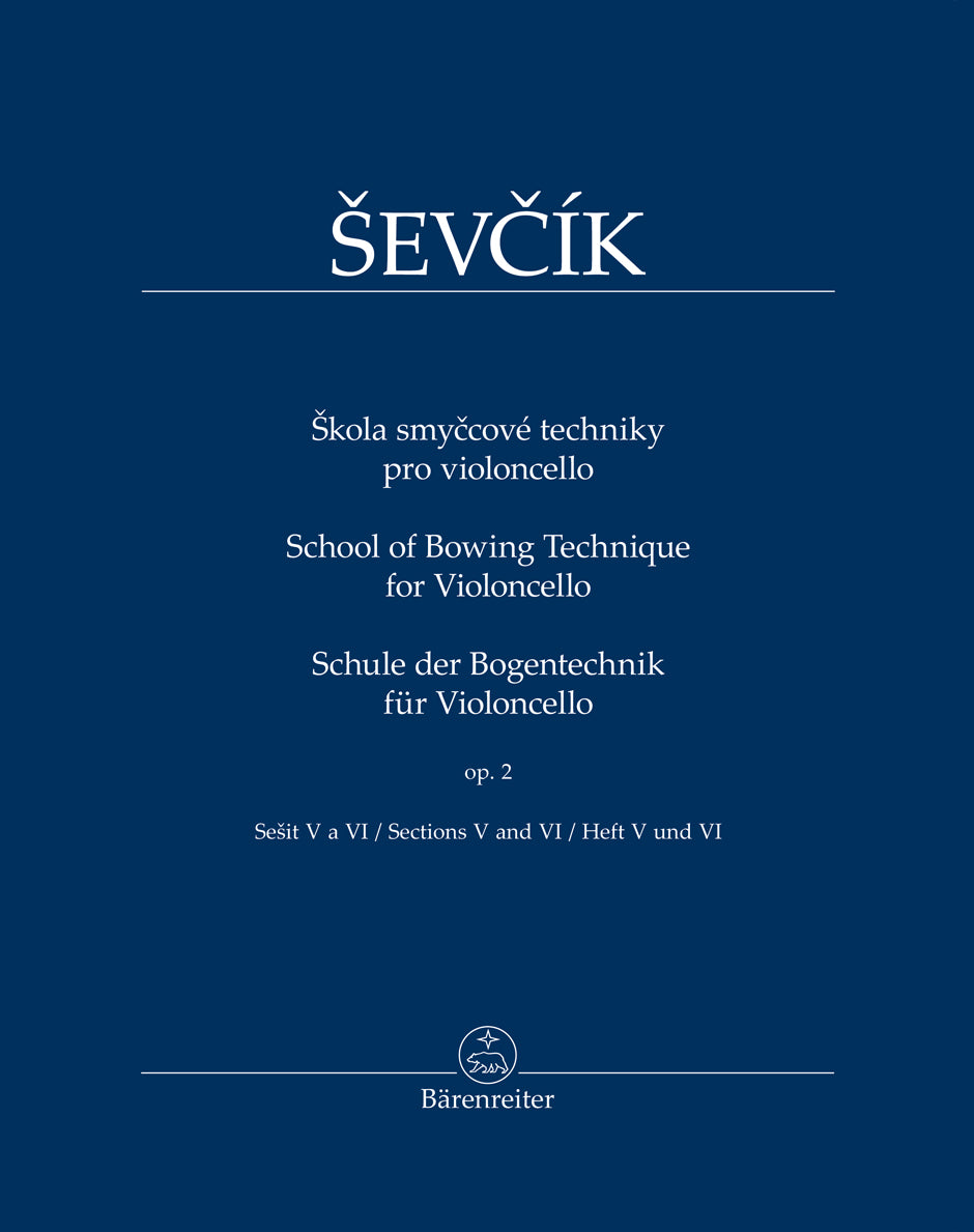 Ševčík: School of Bowing Technique, Op. 2 - Sections 5 and 6 (arr. for cello)