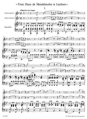 Böhm: Three Duos of Mendelssohn and Lachner, Op. 33