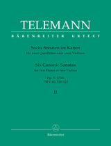 Telemann: Canonic Sonatas for Two Flutes or Two Violins, Op. 5, TWV 40:121-123