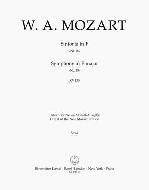 Mozart: Symphony No. 18 in F Major, K. 130