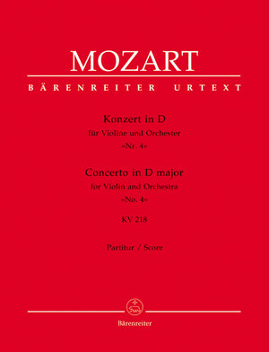 Mozart: Violin Concerto No. 4 in D Major, K. 218
