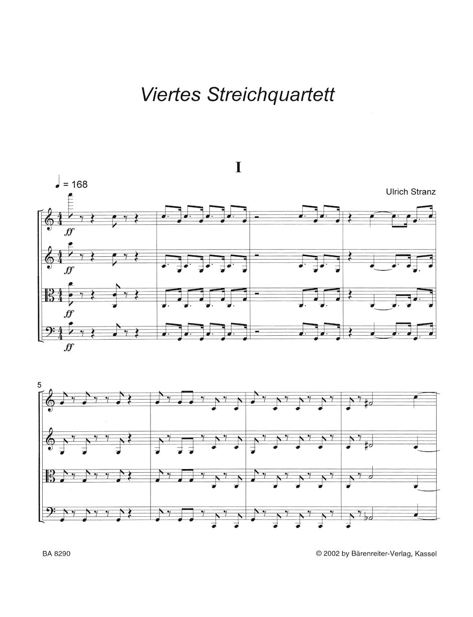 Stranz: String Quartet No. 4