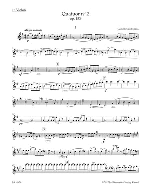 Saint-Saëns: String Quartet No. 2 in G Major, Op. 153
