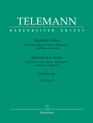 Telemann: Quartet in G Major for for Flute, Oboe, Violin, Cello and Basso continuo, TWV 43:G2