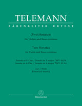 Telemann: 2 Violin Sonatas, TWV 41:F4 and 41:A6