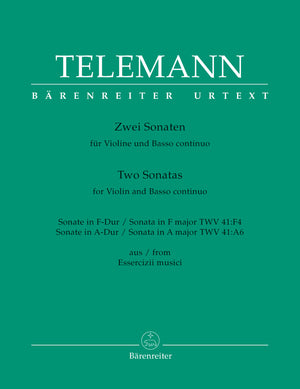 Telemann: 2 Violin Sonatas, TWV 41:F4 and 41:A6