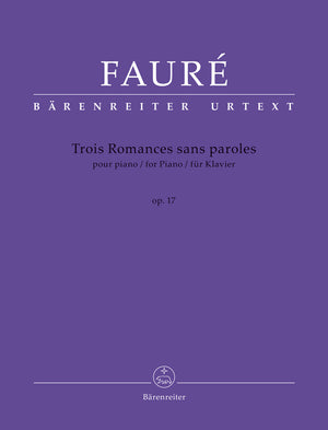 Fauré: Romances sans paroles, Op. 17