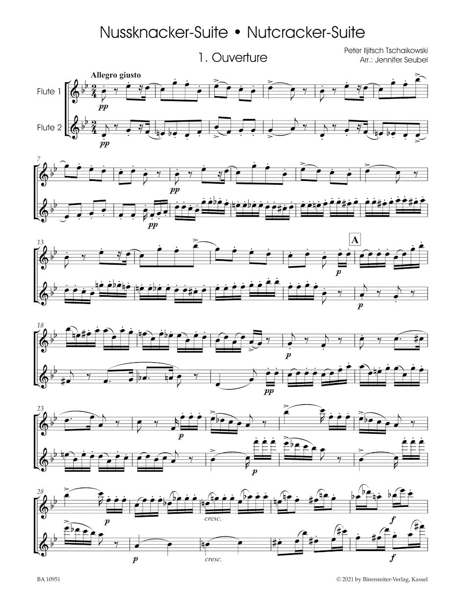 Tchaikovsky: Nutcracker Suite (arr. for 2 flutes)