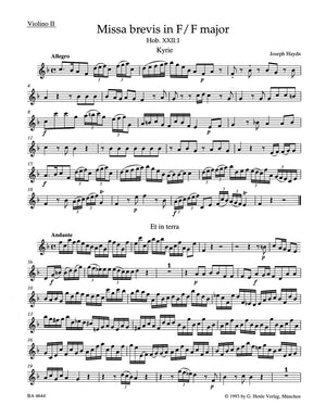 Haydn: Missa brevis in F Major, Hob. XXII:1