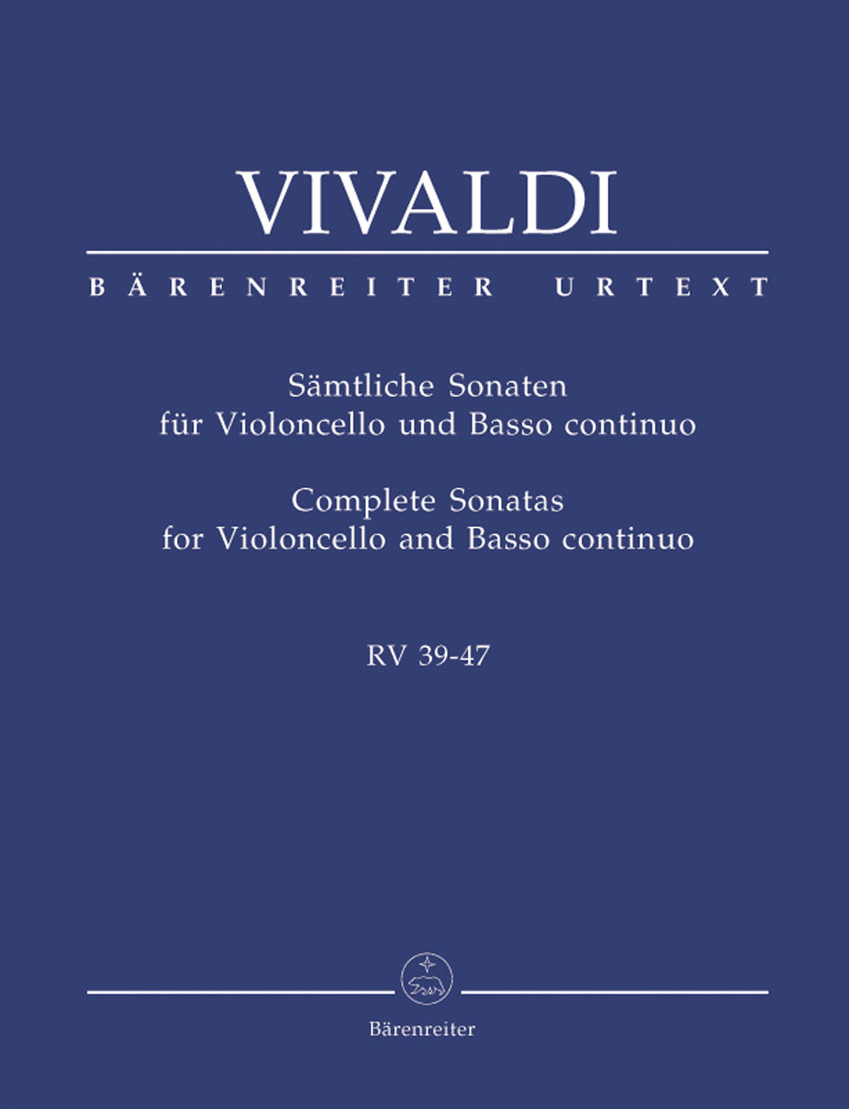 Vivaldi: Complete Cello Sonatas, RV 39-47