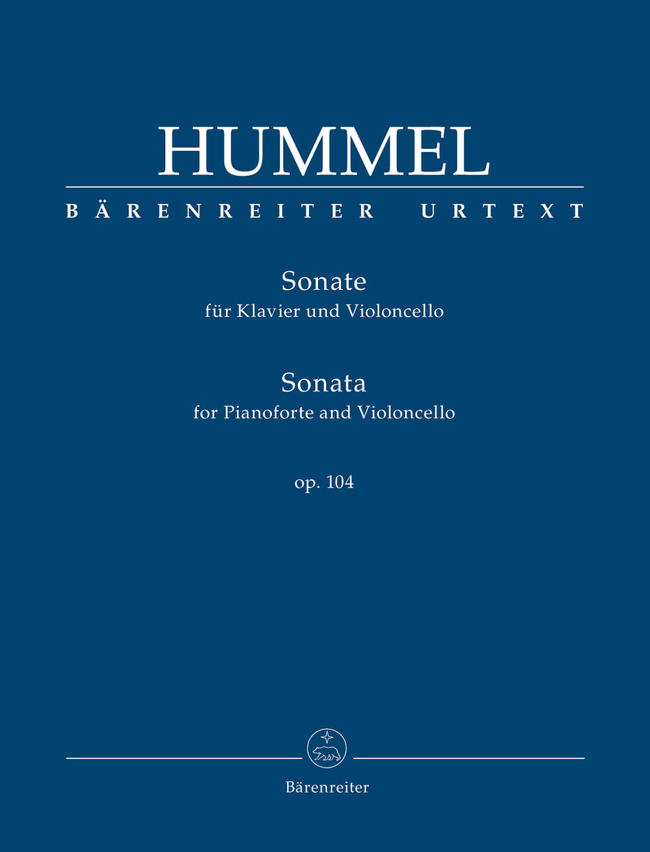 Hummel: Cello Sonata, Op. 104