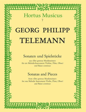 Telemann: Sonatas and Pieces from "Der getreue Musikmeister" for One Melodic Instrument