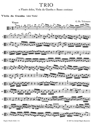 Telemann: Trio in F Major, TWV 43:F3