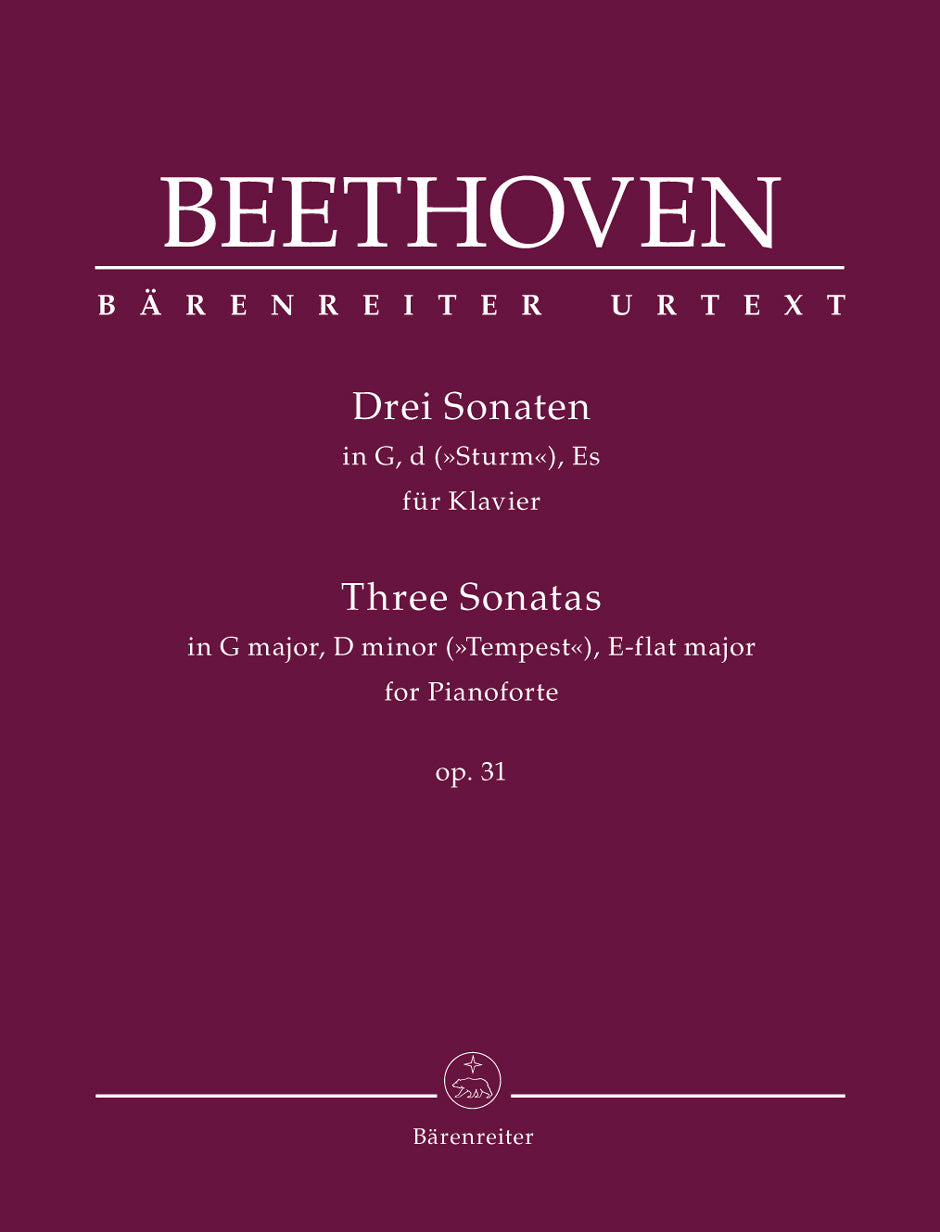 Beethoven: 3 Piano Sonatas, Op. 31