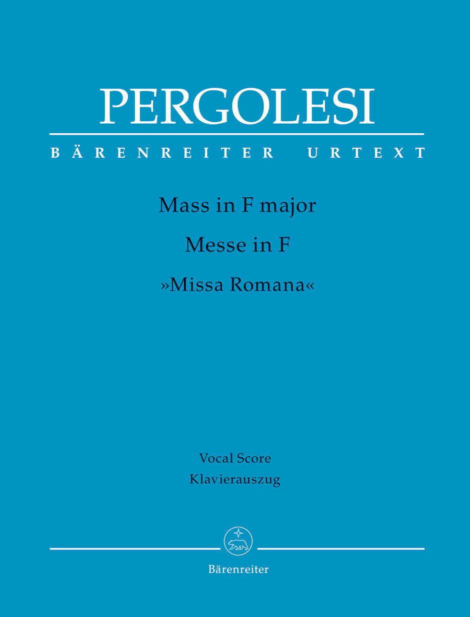 Pergolesi: Mass in F Major ("Missa Romana")