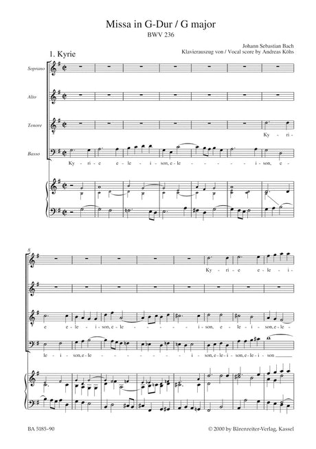 Bach: Mass in G Major, BWV 236
